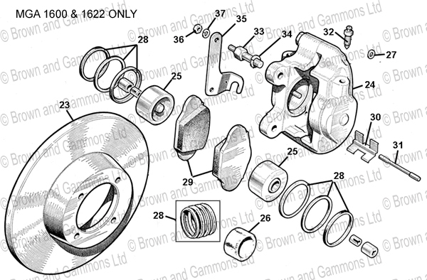 Image for Front disc brakes - 1600 & 1600 MKII only